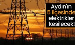 Aydın'ın 5 ilçesinde elektrikler kesilecek!