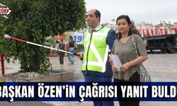 Aydın'da 'beyaz baston' duyarlılığı