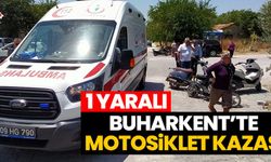 Buharkent’te motosiklet kazası: 1 yaralı