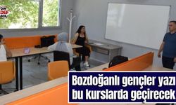 Bozdoğanlı gençler yazı bu kurslarda geçirecek