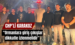CHP'li Karakoz: “Ormanlara giriş çıkışlar dikkatle izlenmelidir”