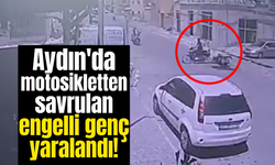 Aydın'da motosikletten savrulan engelli genç yaralandı!