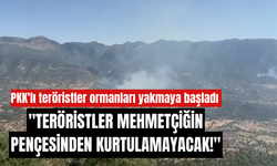 MSB: PKK'lı teröristler ormanları yakmaya başladı