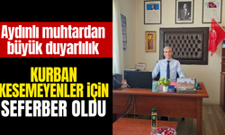 Aydınlı muhtardan büyük duyarlılık