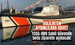 TCSG-909 Sahil Güvenlik botu Aydın'da ziyarete açılacak