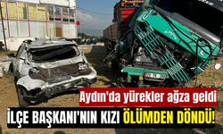 Aydın'da yürekleri ağza getiren kaza: TIR otomobili ezip geçti