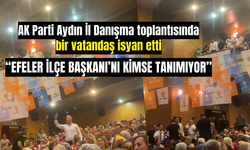 AK Parti Aydın İl Danışma toplantısında bir vatandaş isyan etti