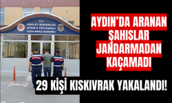 Aydın’da aranan şahıslar jandarmadan kaçamadı