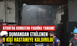 Aydın'da korkutan fabrika yangını! Dumandan etkilenen 9 kişi hastaneye kaldırıldı