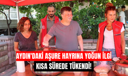 Aydın'daki aşure hayrına yoğun ilgi! Kısa sürede tükendi!