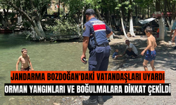 Jandarma Bozdoğan'daki vatandaşları uyardı