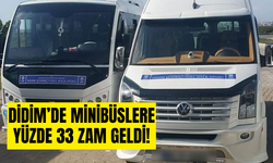 Didim’de minibüslere yüzde 33 zam geldi!