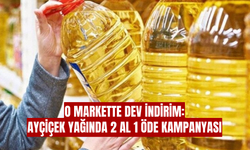 O markette dev indirim: Ayçiçek yağında 2 al 1 öde kampanyası