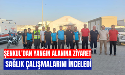 Şenkul'dan yangın alanına ziyaret