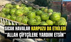 Sıcak havalar karpuzu da etkiledi