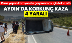 Aydın’da korkunç kaza: 4 yaralı