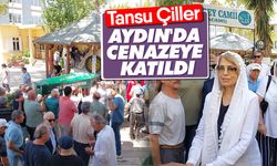 Tansu Çiller Aydın'da cenazeye katıldı