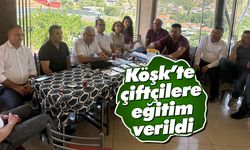 Köşk’te çiftçilere eğitim verildi