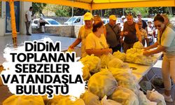 Didim toplanan sebzeler vatandaşla buluştu