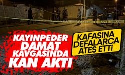 Kayınpeder damat kavgasında kan aktı