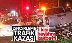 Zincirleme trafik kazası: 1 kişi hayatını kaybetti