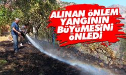 Alınan önlem yangının büyümesini önledi