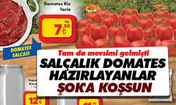 Tam da mevsimi gelmişti: Salçalık domates hazırlayanlar ŞOK'a koşsun