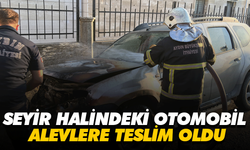 Seyir halindeki otomobil alevlere teslim oldu