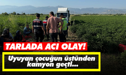 Tarlada acı olay! Uyuyan çocuğun üstünden kamyon geçti...