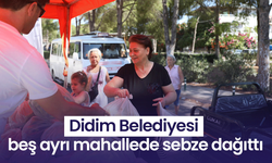 Didim Belediyesi beş ayrı mahallede sebze dağıttı