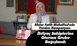 Efeler Fatih Mahallesi'nde Yardım Kampanyası! İhtiyaç Sahiplerine Oturma Grubu Bağışlandı