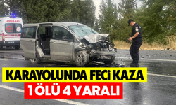 Karayolunda feci kaza: 1 ölü 4 yaralı