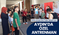 Aydın’da özel antrenman! Mutlu Çarşamba Projesi ilgi görüyor