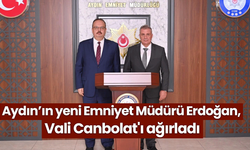 Aydın’ın yeni Emniyet Müdürü Erdoğan, Vali Canbolat'ı ağırladı