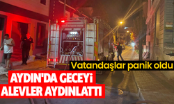 Aydın'da geceyi alevler aydınlattı! Vatandaşlar panik oldu