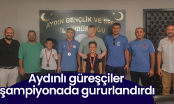 Aydınlı güreşçiler şampiyonada gururlandırdı