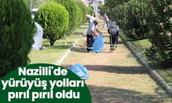 Nazilli'de yürüyüş yolları pırıl pırıl oldu