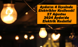 Aydın'ın 4 İlçesinde Elektrikler Kesilecek!: 27 Ağustos 2024 Aydın'da Elektrik Kesintisi