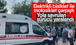 Elektrikli bisiklet ile motosiklet çarpıştı: Yola savrulan sürücü yaralandı