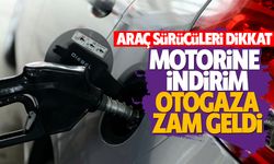 Araç sürücüleri dikkat: Motorine indirim, otogaza zam geldi