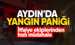 Aydın'da yangın paniği