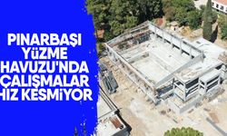 Pınarbaşı Yüzme Havuzu'nda çalışmalar hız kesmiyor