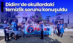 Didim’de okullardaki temizlik sorunu konuşuldu