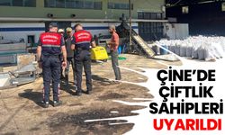 Çine’de çiftlik sahipleri uyarıldı