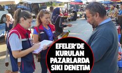 Efeler’de kurulan pazarlarda sıkı denetim