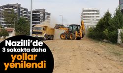 Nazilli’de 3 sokakta daha yollar yenilendi