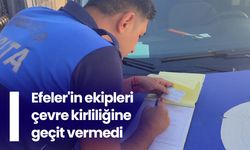 Efeler'in ekipleri çevre kirliliğine geçit vermedi