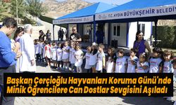 Başkan Çerçioğlu Hayvanları Koruma Günü'nde Minik Öğrencilere Can Dostlar Sevgisini Aşıladı