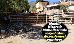 Nazilli Hisarcık Mahallesi’nde sosyal alan düzenlemesi yapılıyor