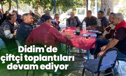 Didim'de çiftçi toplantıları devam ediyor